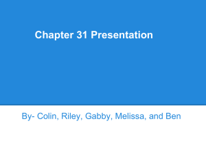 Chapter 31 PowerPoint - Washington Middle School