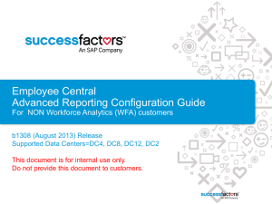 Employee Central Advanced Reporting Configuration Guide for
