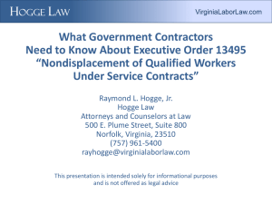 What Government Contractors Need to Know About Executive Order