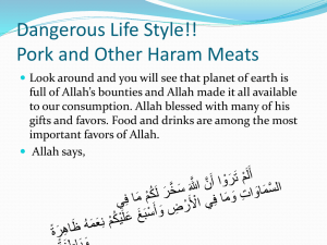 Dangerous Life Style!! Pork and Other Haram Meats