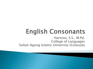 English-Consonants