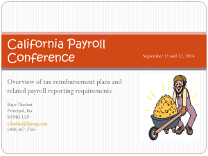 Tax Equalization - California Payroll Conference