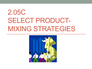 Product-Mixing Strategies PowerPoint