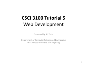 Server-Side Development Pt.2 - Department of Computer Science