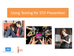 Using Texting for STD Prevention