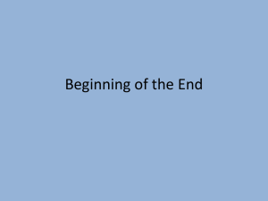 Beginning of the End