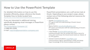 How to Use the PowerPoint Template