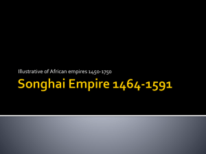 Songhai Empire 1464