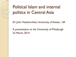Political Islam and internal politics in Central Asia