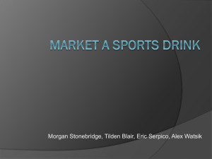Market a Sports Drink