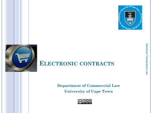 2 - e-transactions Law - University of Cape Town