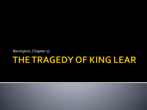 THE TRAGEDY OF KING LEAR - Emporia State University