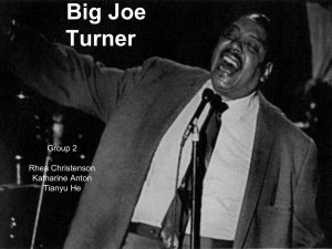 Who influence Big Joe Turner