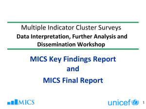Key Findings and Final Reports