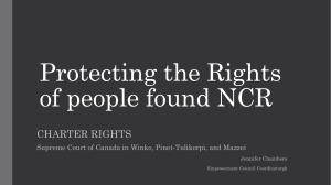 Protecting the Rights of people found NCR
