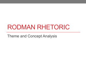 Rodman Rhetoric