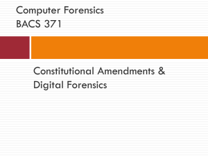 Constitutional Amendments Related to Forensics