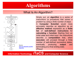 Algorithms - skills4ict