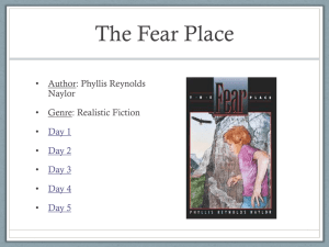 The Fear Place (PowerPoint)