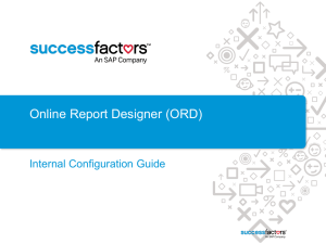 Adhoc Data in the Online Report Designer Config Guide