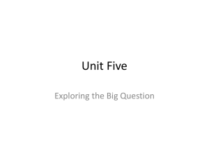 Treasures Unit Five Big Question