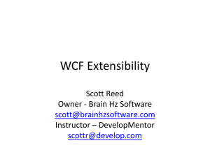 WCF Extensibility - Brain Hz Consulting Blog