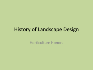 History of Landscape Design