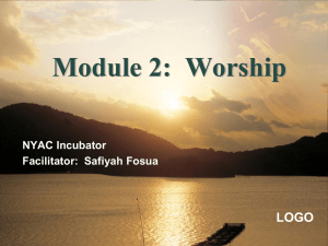 Module 2: Worship - School of Congregational Development