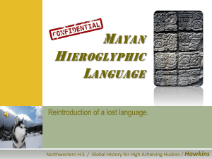 Maya Hieroglyphic Language
