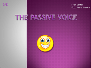 passives – javier p & francisco s