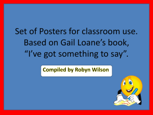 Robyn`s Sentence Posters