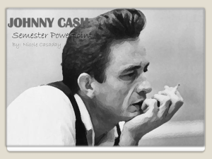 JOHNNY CASH Walking a Line in his Shoes