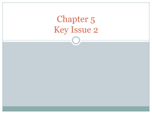 Chapter 5 Key Issue 2