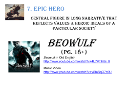 Critical analysis essay of beowulf