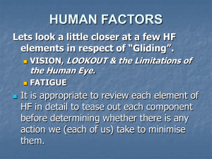 Human Factors in Gliding