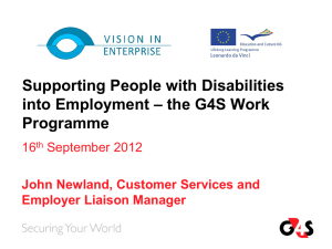 the G4S Work Programme