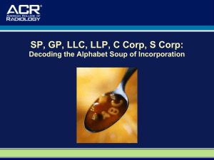 SP, GP, LLC, LLP, C Corp, S Corp: Decoding the Alphabet Soup of