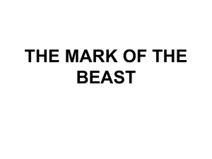 THE MARK OF THE BEAST