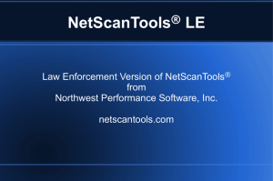 this PowerPoint presentation on NetScanTools LE.
