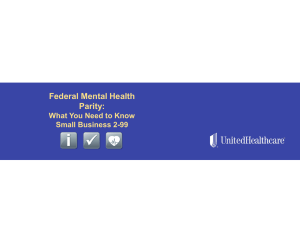Federal Mental Health Parity