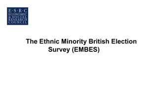 The Ethnic Minority British Election Survey (EMBES)