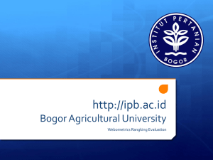 http://ipb.ac.id Bogor Agricultural University