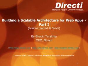 Building a Scalable Architecture