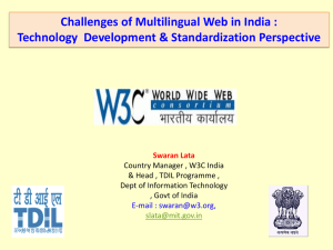 5. Challenges of Multilingual Web in India :Technology