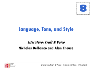 Language, Tone and Style Powerpoint