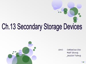 Ch.13 Secondary Storage Devices
