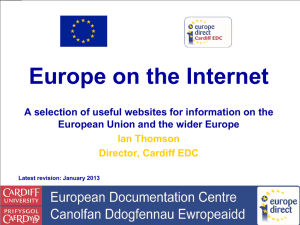 Useful websites for EU information Legislation