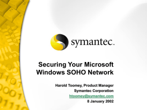 Securing Your MS Windows SOHO Network