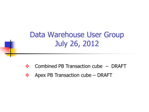 DRAFT of Combined PB Transaction Cube
