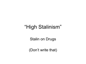 “High Stalinism” - bedstone